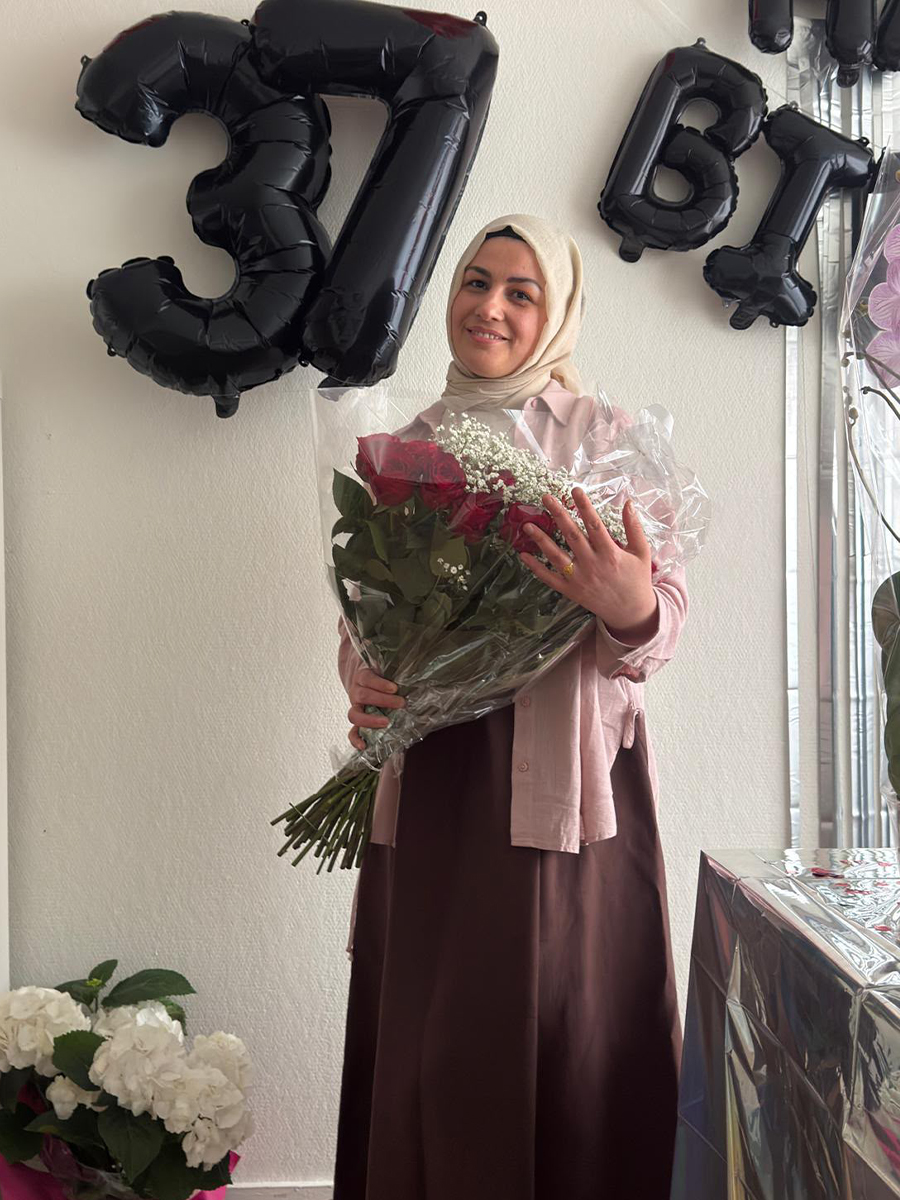 Meryem Hanım, programa başlamadan önce